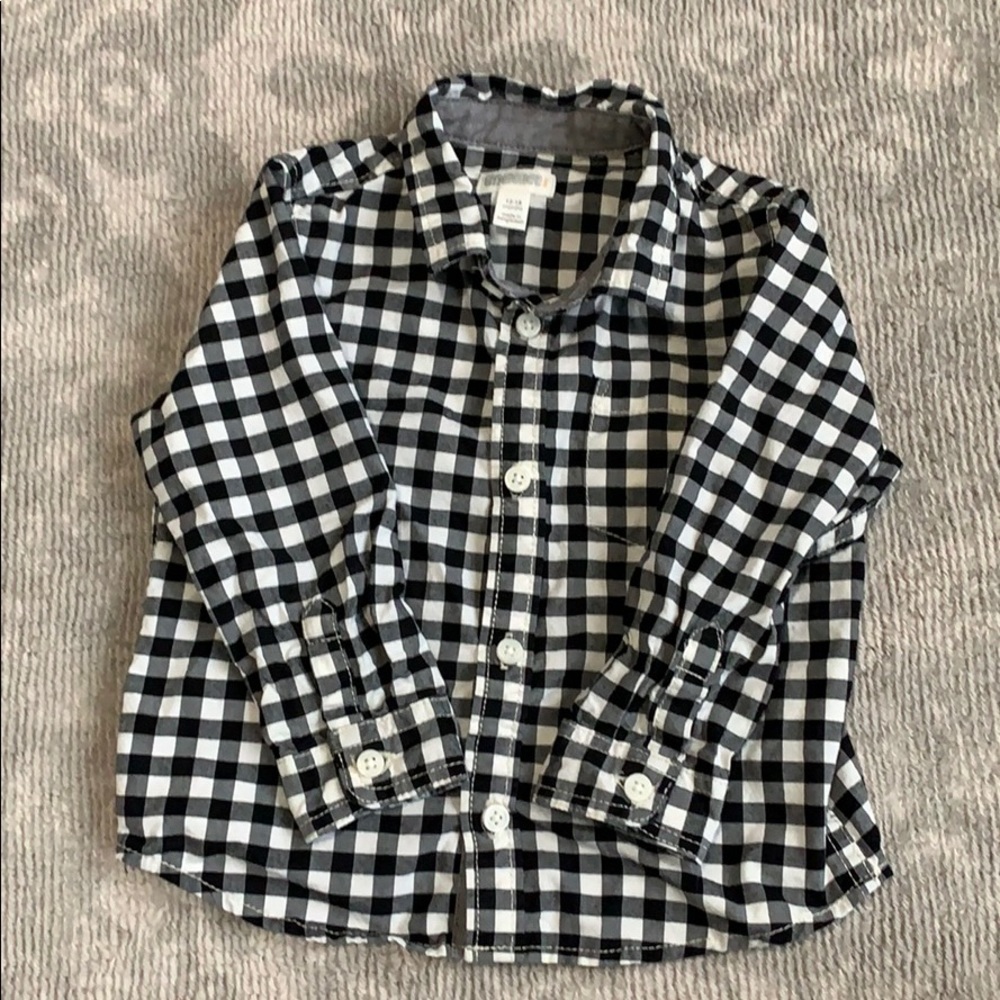 Gymboree button down dress shirt 12-18 months
